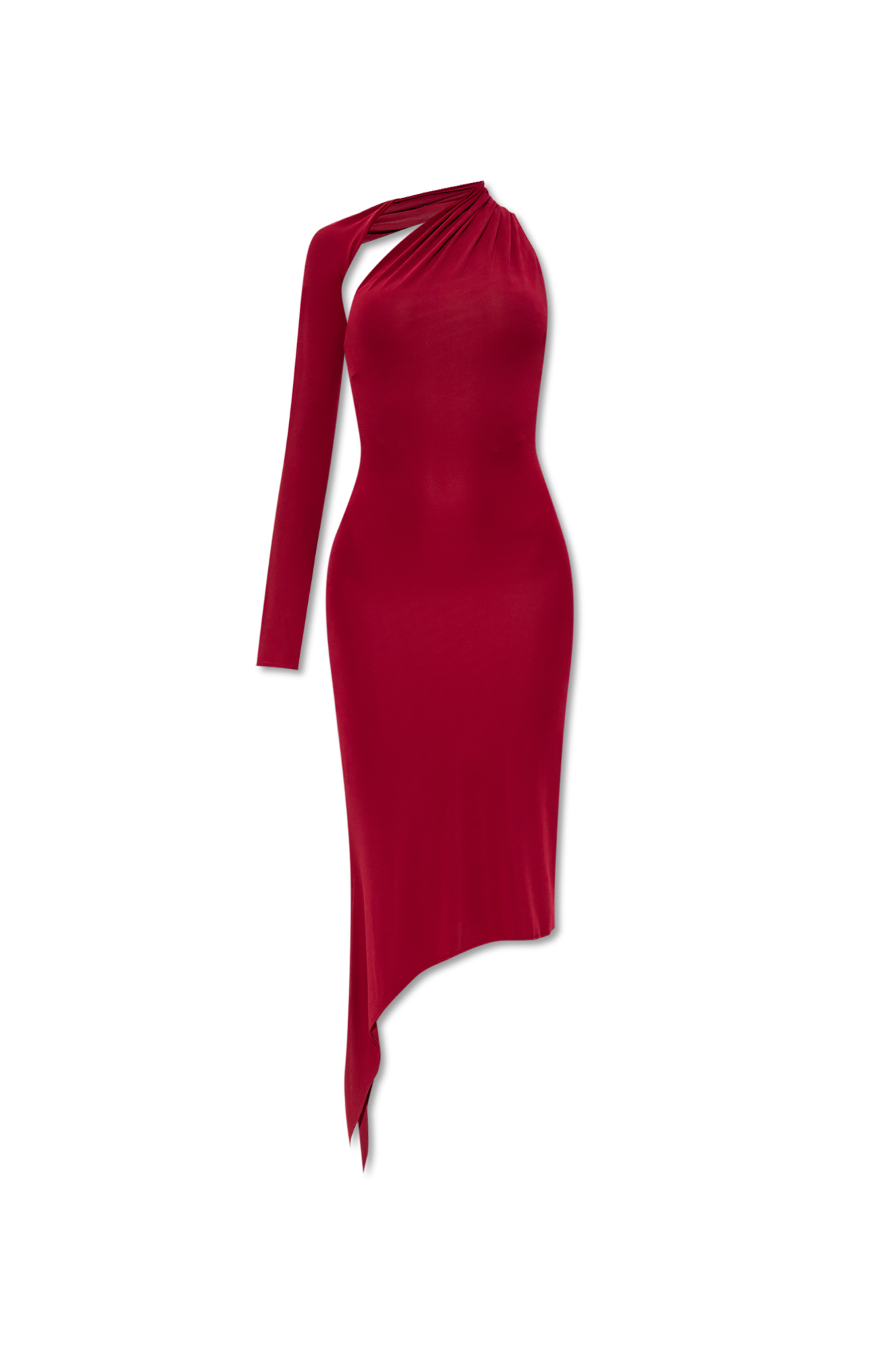 ワンピースその他 COURREGES ASYMMETRIC DRESS WITH KNOT ASYMMETRIC LONG DRESS - courrèges